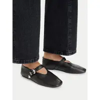 Tommy Hilfiger Remballerina 'Pointed Toe Buckle' svart