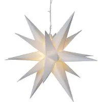 Star Trading Julstjärna hängande (utomhusbruk) Alice 57cm | vit []