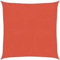 vidaXL Solsegel 160 g/m² fyrkantig terrakotta 2,5x2,5 m HDPE