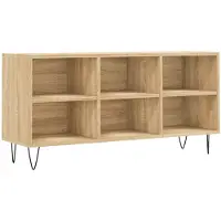 vidaXL Tv-bänk sonoma ek 103,5x30x50 cm konstruerat trä