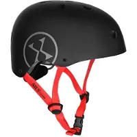 Kiddimoto hjälm Nils Extreme MTW001 till skridskor/elsparkcykel (svart, lätt skydd)