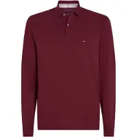 Tommy Hilfiger T-shirt '1985 REGULAR LS POLO' marinblå / röd / bordeaux / vit