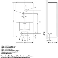 Vaillant VED E 21/8 BB VED E 21/8 BB Varmvattenberedare A (A+ - F) 21 kW