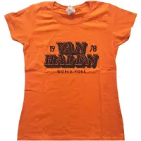 Ginza.se Van Halen: Ladies T-Shirt/World Tour '78 (Orange) (XX-Large)