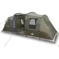 vidaXL Campingtält tunnel 4 personer olivgrön vattentätt