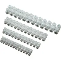 Bkl Electronic 073400/10 Kopplingslist Flexibel: - Styvhet: 4-4 mm² Antal poler: 12 10 st Vit