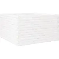vidaXL Odlingslådor vit 80x80x46 cm massiv furu