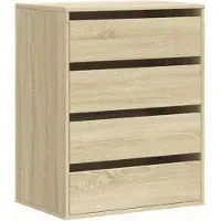 vidaXL Byrå sonoma-ek 60x41x76 cm konstruerat trä