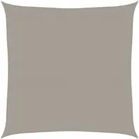 vidaXL Solsegel 160 g/m² fyrkantig ljusgrå 5x5 m HDPE