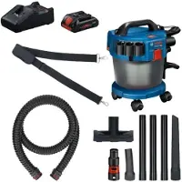 Bosch Gas 18v-10 L +1xpc18v 4.0ah+gal Industriell Dammsugare