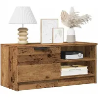 vidaXL Tv-bänk gammalt trä 80x35x36,5 cm konstruerat trä