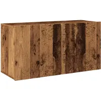 vidaXL Väggmonterad tv-bänk gammalt trä 80x30x41 cm