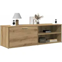 vidaXL Tv-bänk ek 120x34x37 cm konstruerat trä