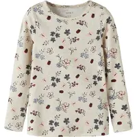 Name it T-shirt 'NMFKAMELIA' beigemelerad / ljusblå / rosé / mörkröd