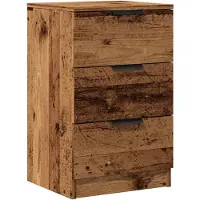 vidaXL Sängbord vittrat trä 40x36x65 cm konstruerat trä