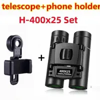 Binchi Outdoor Equipment 900X25 50000m zoomteleskop Professionell BAK4 HD Kraftfull kikare Långdistans bärbar monokulär eller campingturism utomhus H--400x25 set