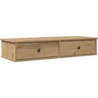 vidaXL Väggmonterad Hylla Med Lådor, Artisan Ek, 100X37,5X19 Cm