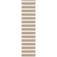 vidaXL Rullgardin zebra 60x200 cm tyg bredd 55,9 cm polyester
