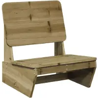 vidaXL Trädgårdsstol 60x64x70,5 cm impregnerad furu