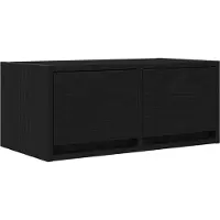vidaXL TV-bänk svart ek 60x31x25,5 cm konstruerat trä