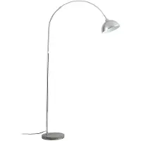 LINDBY Båglampa Tonka , Förkromad / silver, Vardagsrum / matsal, Metall, Modern, Golvlampa