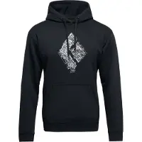 Black Diamond - Klätterkläder - M Engineered Diamond Po Hoody Black för UnisexBomull - Storlek XL - Svart