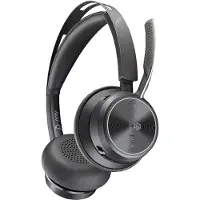 HP Poly Voyager Focus 2-M - Headset - på örat - Bluetooth - trådlös - aktiv brusradering - USB-C via Bluetooth-adapter - svart - Certifierad för Mi...