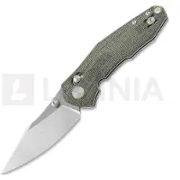 GiantMouse ACE Nazca Green Canvas Micarta pocket knife, Ansø en Voxnaes design