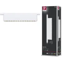 Paulmann URail LED-list Zelos, 3000K, signalvit, dimbar, Vitt / opal, Vardagsrum / matsal, Aluminium / grå / zink, Modern