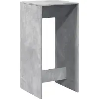 vidaXL Barbord betonggrå 51x50x103,5 cm konstruerat trä
