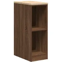 vidaXL Förvaringsskåp för garage brun ek 30x51x85 cm massivt trä furu