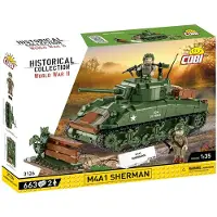 COBI Kaladėlės 640 eller SHERMAN M4A1, andra världskriget