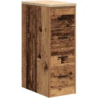 vidaXL Garageskåp gammalt trä 30x51x85 cm massivt trä furu