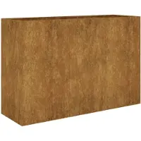 vidaXL Odlingslåda upphöjd 120x40x80 cm rosttrögt stål