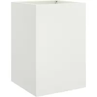 vidaXL Odlingslåda vit 52x48x75 cm stål