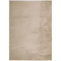 vidaXL Mjuk matta HUARTE med kort lugg tvättbar sandbeige 200x280 cm