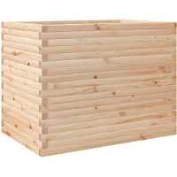 vidaXL Odlingslåda 90x60x68,5 cm massivt furuträ