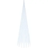 vidaXL Julgran På Flaggstång Kallvit 1134 Leds 800 Cm