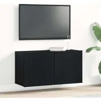 vidaXL TV-skåp svart ek 80x30x41 cm konstruerat trä