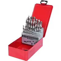 Ks Tools 330.2613 3302613 HSS-G Metall-spiralborrset 1 mm, 1.5 mm, 2 mm, 2.5 mm, 3 mm, 3.5 mm, 4 mm, 4.5 mm, 5 mm, 5.5 mm, 6 mm, 6.5 mm, 7 mm, 7.5 mm, 8 mm,