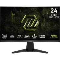 MSI Monitor MAG 245C X24 23 6" FullHD 240Hz VA Curvo HDR10 Antireflex