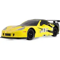 Amewi 1:18 RC modellbil Elektrisk Drift Corvette C6.R Drift Car Gul Borst motor Fyrhjulsdrift (4WD) RtF 2,4 GHz inkl. batteri och laddningskabel, Sparset