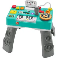 Fisher Price My Laugh & Play DJ-aktivitetsbord | Babyaktivitetsbord Light and Musical Version: Engelska Storbritannien; italienska; portugisiska;