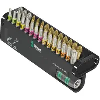 Wera Bit-Check 30 Wood TX HF 1 05057436001 Bit-Set 30 delar TORX, Stjärnspår Phillips, Stjärnspår Pozidriv Hold-funktion