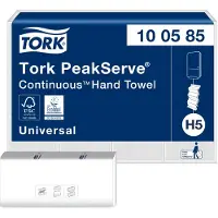 Tork 100585 PeakServe Pappershanddukar (L x B) 22.5 cm x 20.1 cm Vit 4920 st