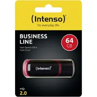 Intenso Business Line USB-minne 64 GB Svart, Röd 3511490 USB 2.0