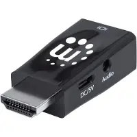 Manhattan 151542 HDMI Adapter [1x HDMI hane - 1x VGA hona] Svart 0 mm