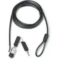 Dicota Laptoplås Nyckellås extra nyckel används som reserv 2 m Security T-Lock Pro, Single (3 x 7 mm slot)