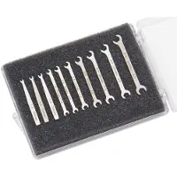 Donau Elektronik 980-SET Micro-Maulschlüssel-Set 10-tlg. 1-4 mm Micro-skiftnyckel 10 delar Nyckelvidd (Metrisk) (för titel) 1 - 4 mm