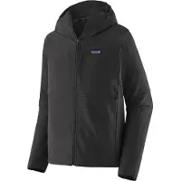 Patagonia - Fleece - M's R1 TechFace Hoody Black för Unisex - Storlek L - Svart